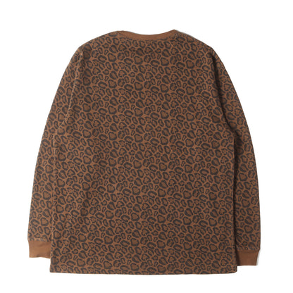 チーター柄 BOXロゴ ロングスリーブ ヘビー Tシャツ(Classic Logo LS Tee)