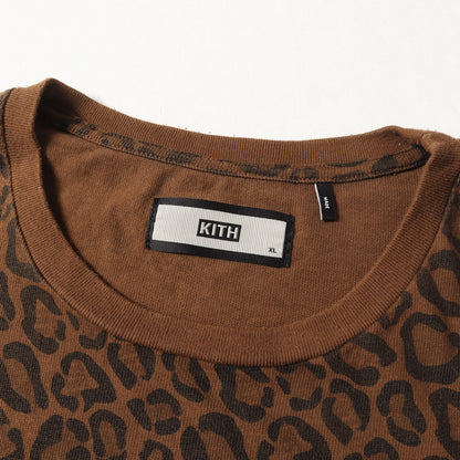 チーター柄 BOXロゴ ロングスリーブ ヘビー Tシャツ(Classic Logo LS Tee)