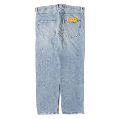 21SS ダメージリペア加工 テーパード デニムパンツ