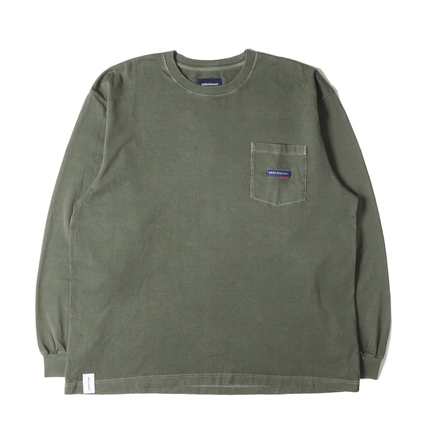 20SS ピグメントダイ加工 ロングリーブ ポケットTシャツ(HORIZON PIGMENT DYS LS)