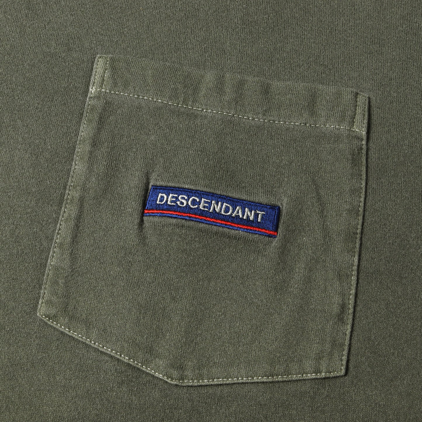 20SS ピグメントダイ加工 ロングリーブ ポケットTシャツ(HORIZON PIGMENT DYS LS)