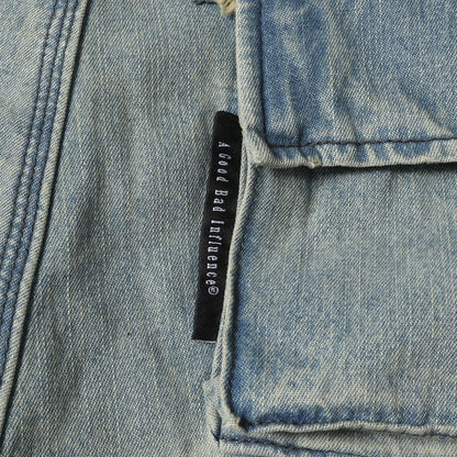 リペア&ヴィンテージ加工 カーゴ デニムパンツ