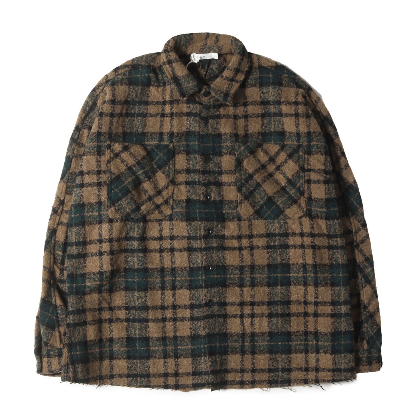 オーバーサイズ チェック ヘビー フランネルシャツ(Loose Woven Flannel Shirt)