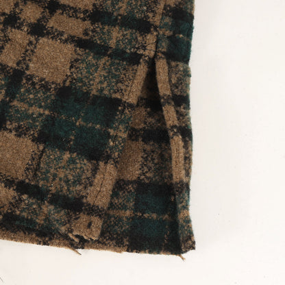 オーバーサイズ チェック ヘビー フランネルシャツ(Loose Woven Flannel Shirt)