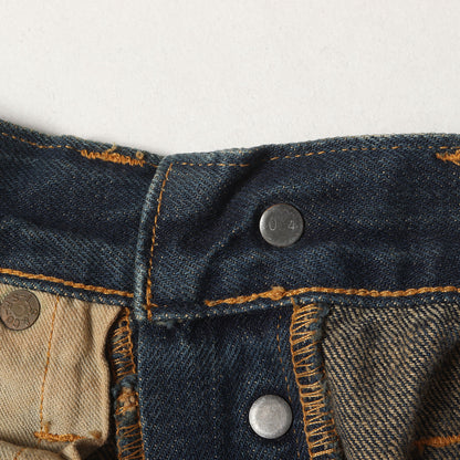 00s 338本限定 1920年代復刻 201 No.2 ダメージリペア加工 デニム