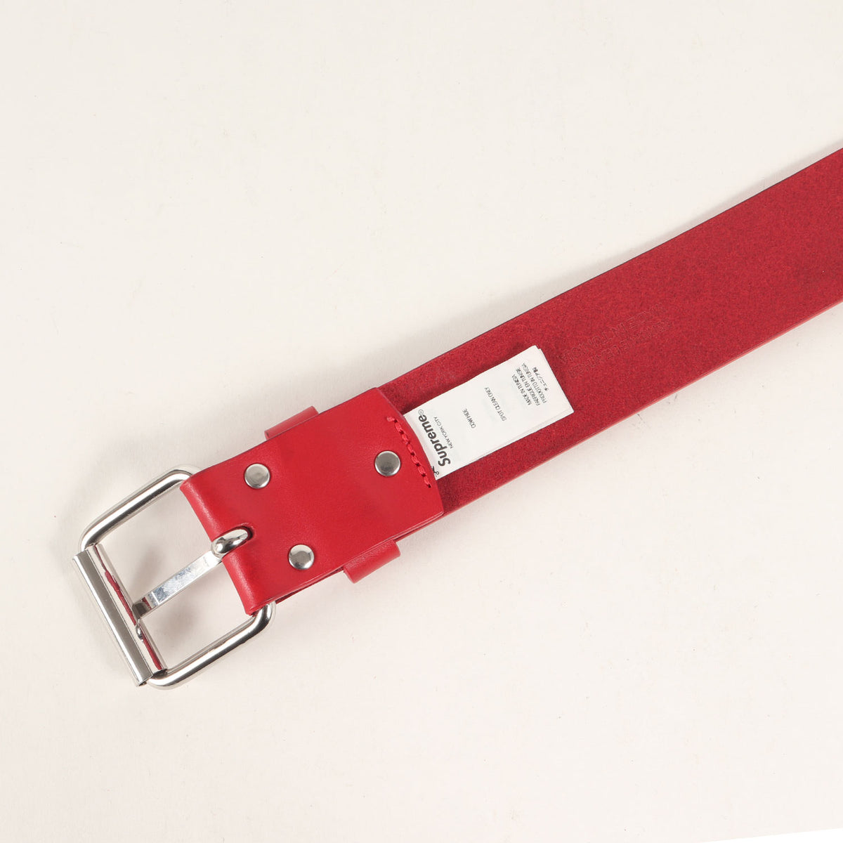22SS ブランドロゴ カウレザー ベルト(Repeat Leather Belt)