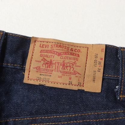 80s 720-0217 スチューデント デニムパンツ(濃紺 / USA製)