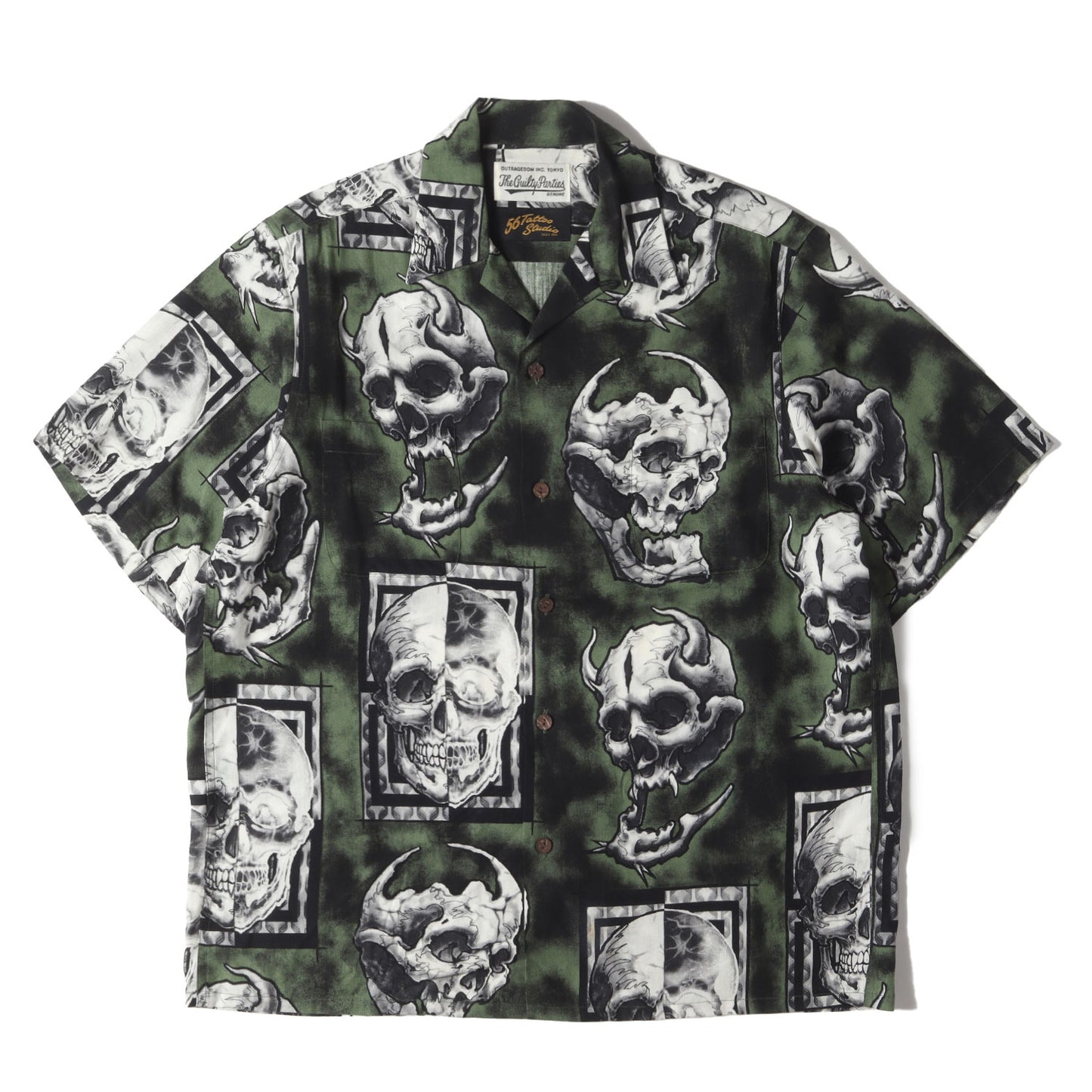22SS ×56 TATTOO STUDIO ハワイアンシャツ / アロハシャツ(HAWAIIAN SHIRT S/S)