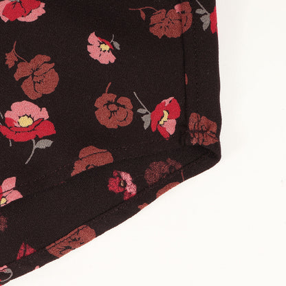 22SS フラワー柄 ポリエステルちりめん シャツ(FLOWER SHIRT)