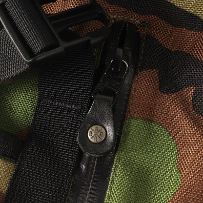 キルティングレザー コンビ カモフラージュ バックパック