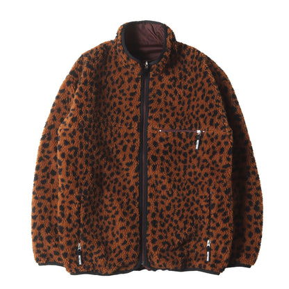 20AW レオパード柄 リバーシブル フリース ジャケット(REVERSIBLE BOA FLEECE JACKET)