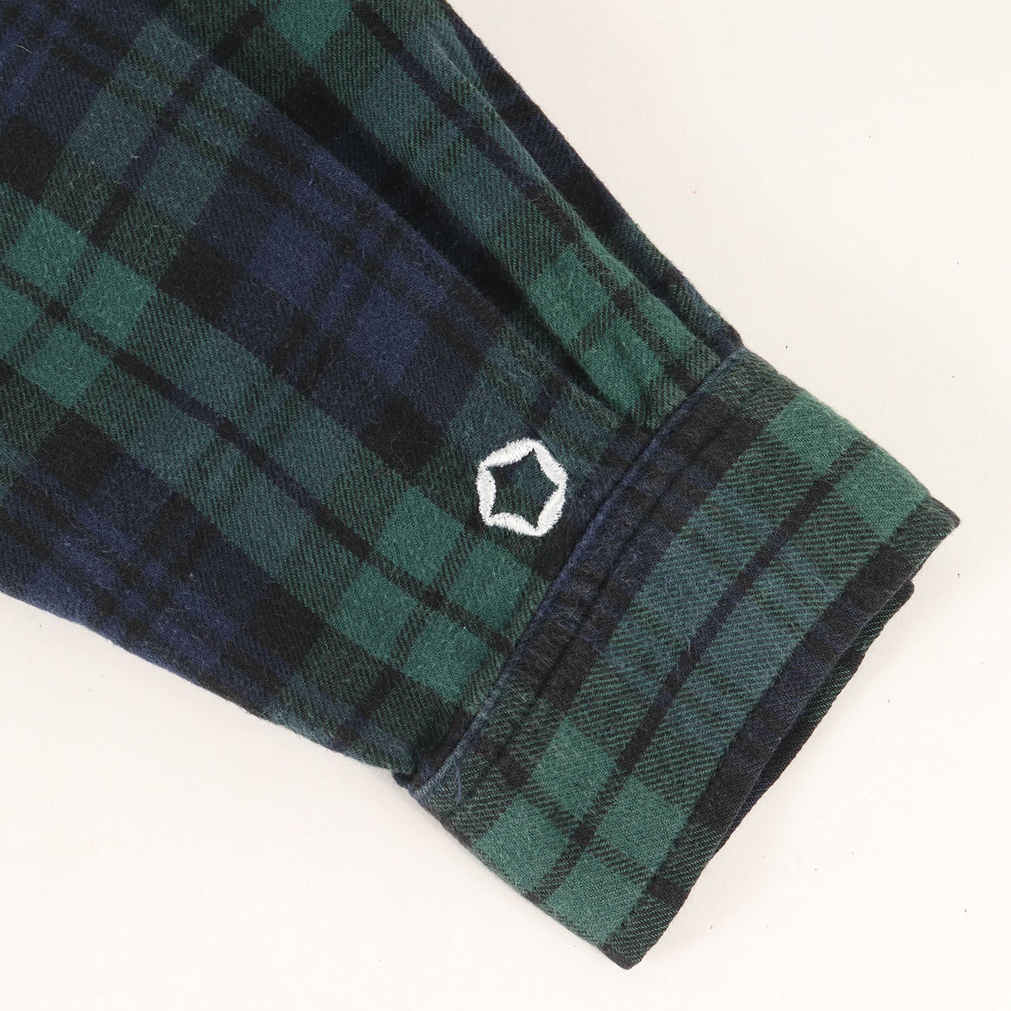 90s ×FINESSE オープンカラー タータンチェック フランネルシャツ(1998年製)