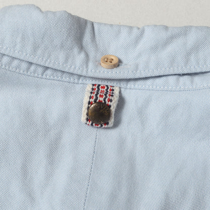 落書き刺繍 切替し オックスフォード ボタンダウンシャツ(ALBACORE SCRIPTS L/S GIZA OX)