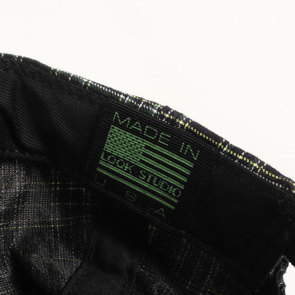 チェック 6パネルキャップ(Plaid LQQK Logo Cap)