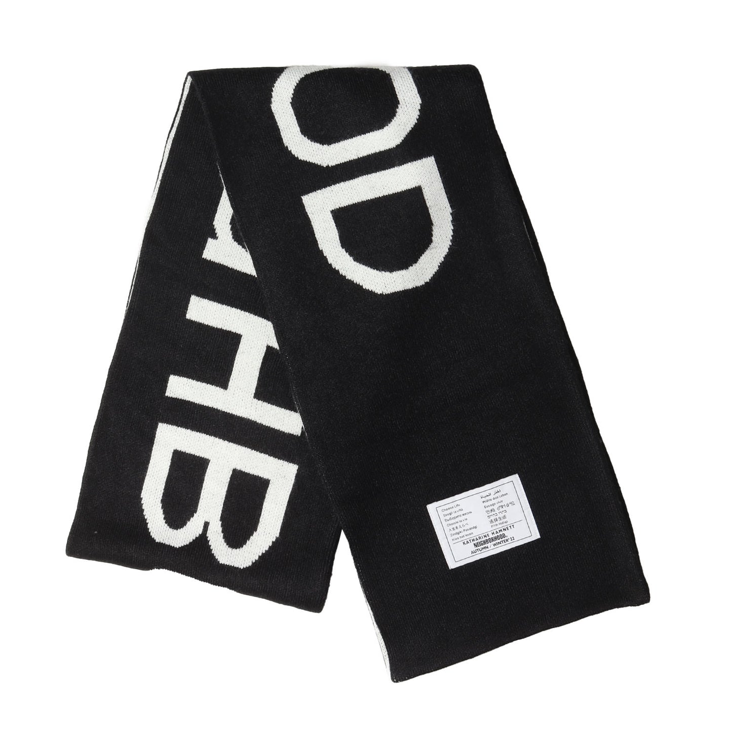 22AW ×KATHARINE HAMNETT ブランドロゴ マフラー