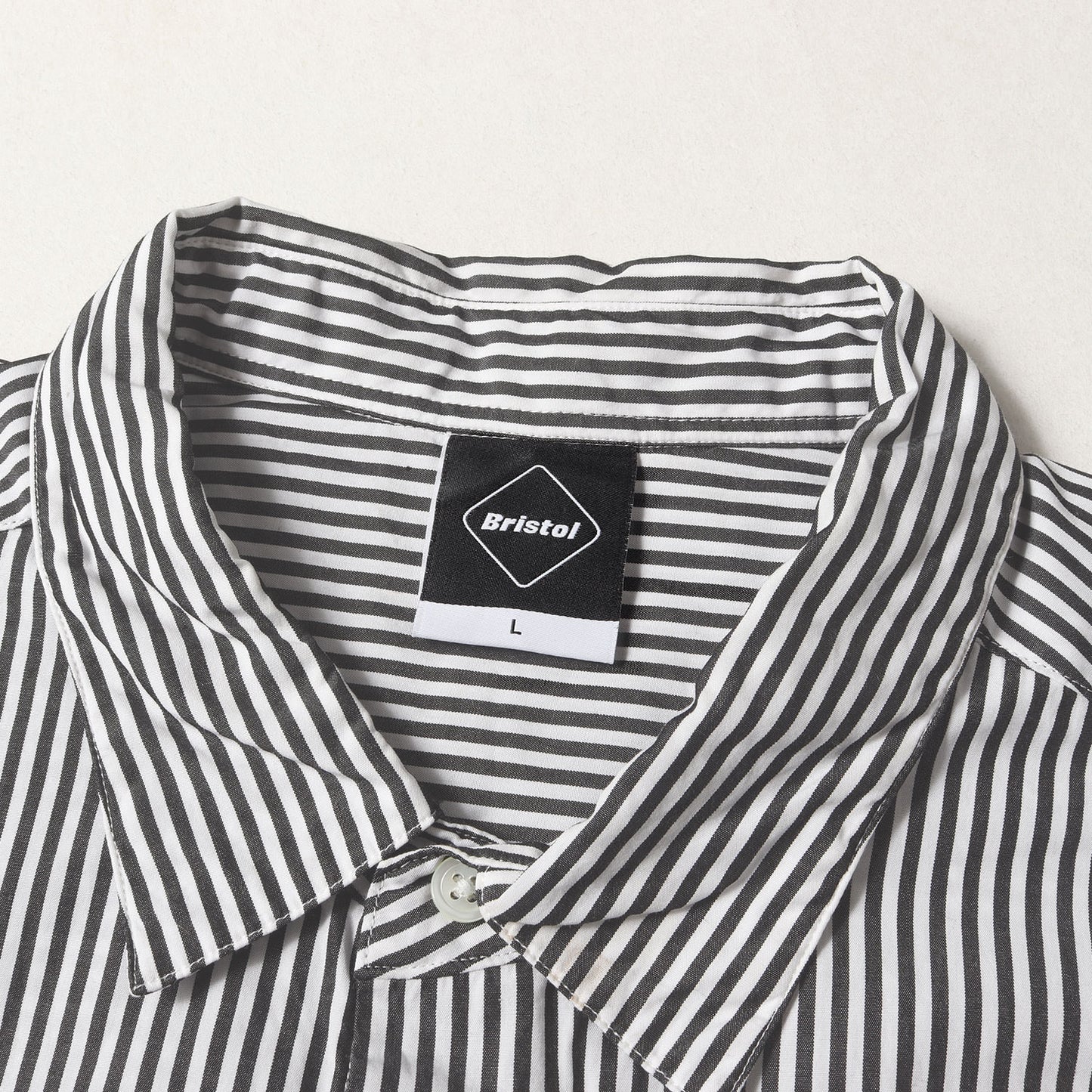 23SS ビッグロゴ ストライプ バギー シャツ(BIG LOGO L/S BAGGY SHIRT)