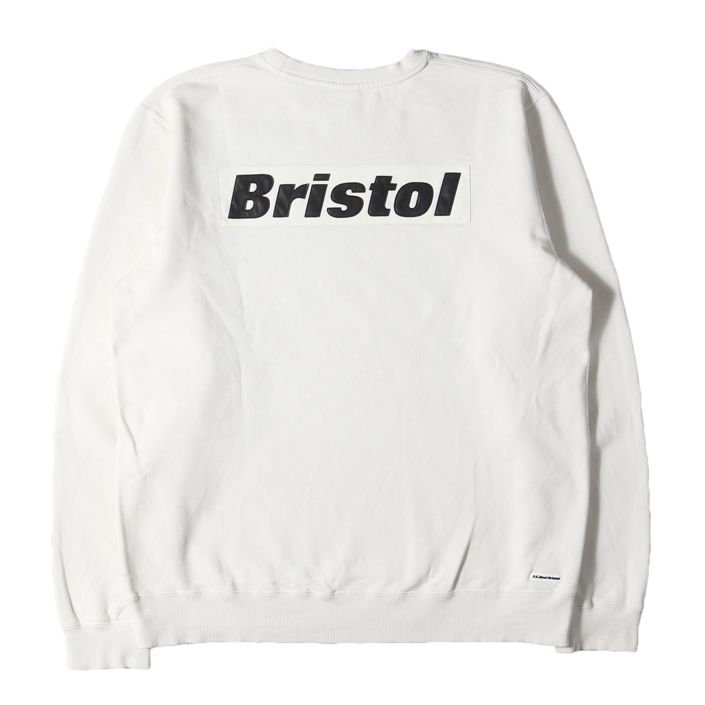 23SS シンセティックレザー アップリケ スウェット(SYNTHETIC LEATHER APPLIQUE CREWNECK SWEAT)