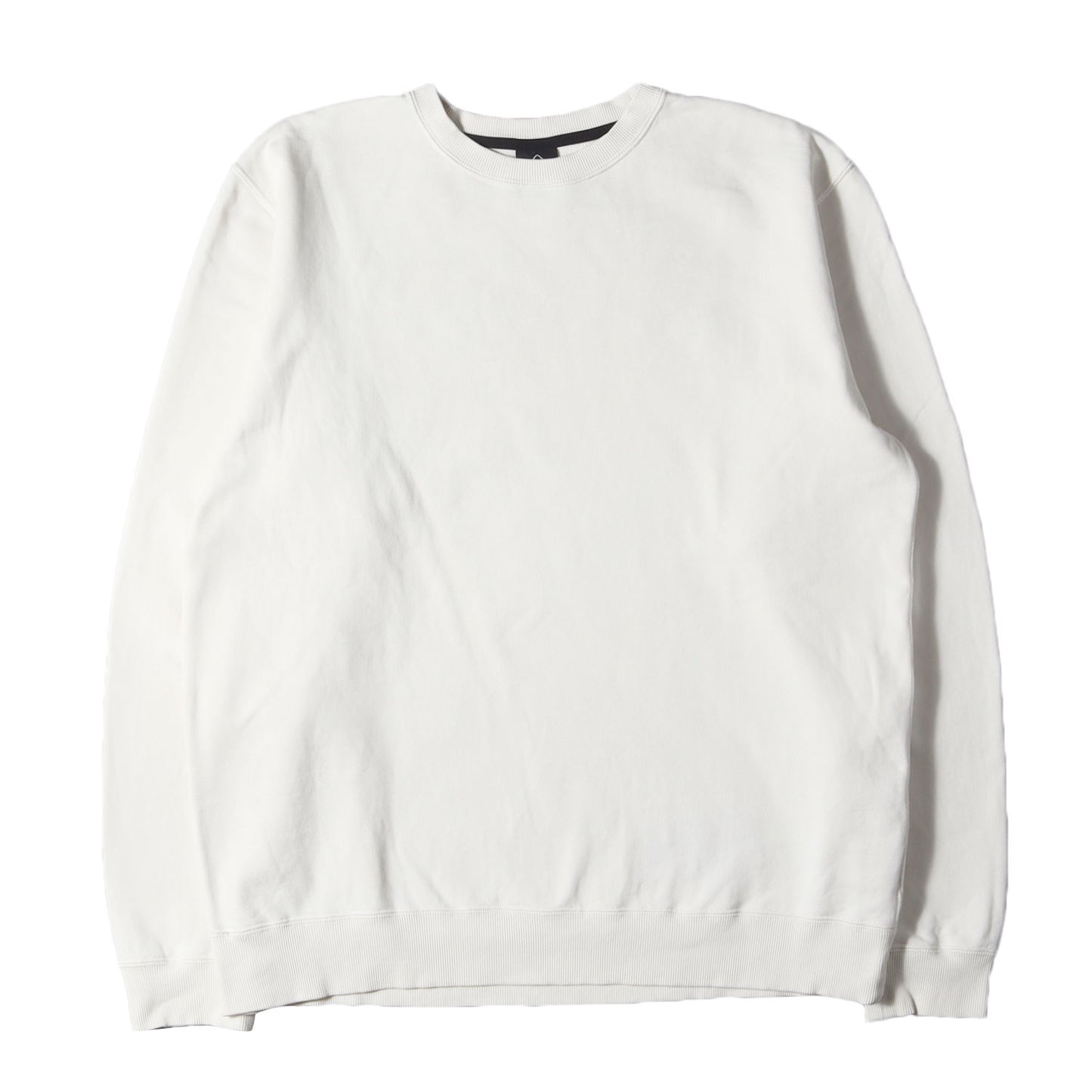23SS シンセティックレザー アップリケ スウェット(SYNTHETIC LEATHER APPLIQUE CREWNECK SWEAT)