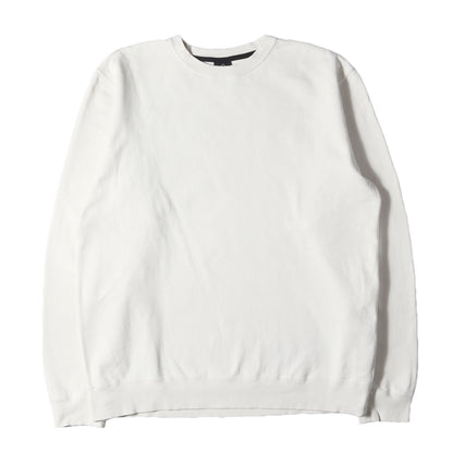 23SS シンセティックレザー アップリケ スウェット(SYNTHETIC LEATHER APPLIQUE CREWNECK SWEAT)