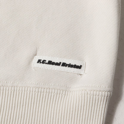 23SS シンセティックレザー アップリケ スウェット(SYNTHETIC LEATHER APPLIQUE CREWNECK SWEAT)