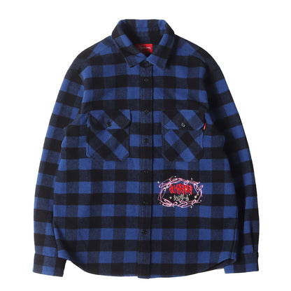 ロゴ刺繍 バッファローチェック ウールシャツ(1-800 Buffalo Plaid Shirt)