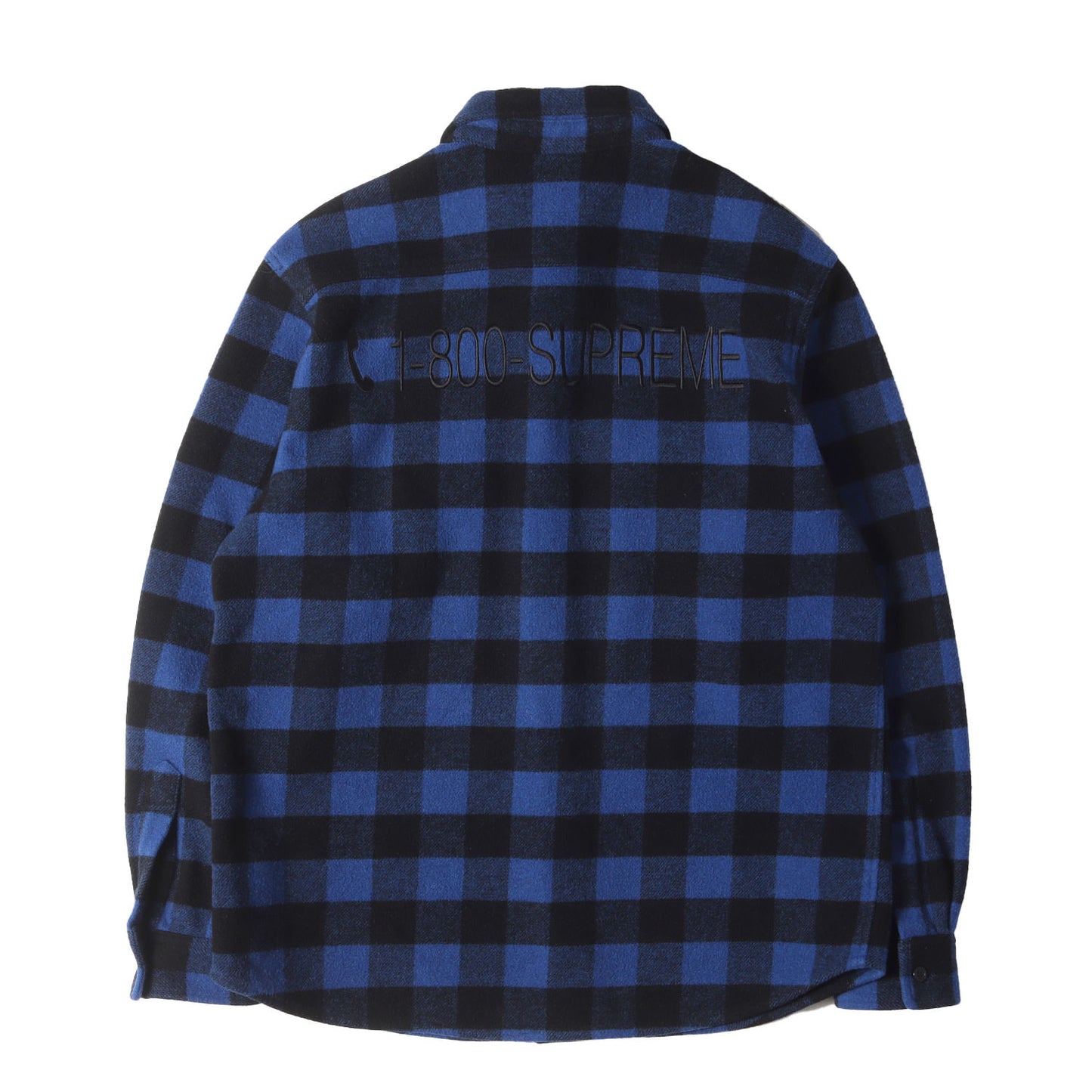 Supreme (シュプリーム) ロゴ刺繍 バッファローチェック ウールシャツ 