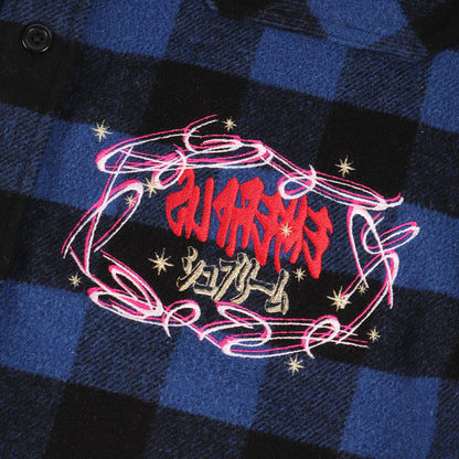 ロゴ刺繍 バッファローチェック ウールシャツ(1-800 Buffalo Plaid Shirt)