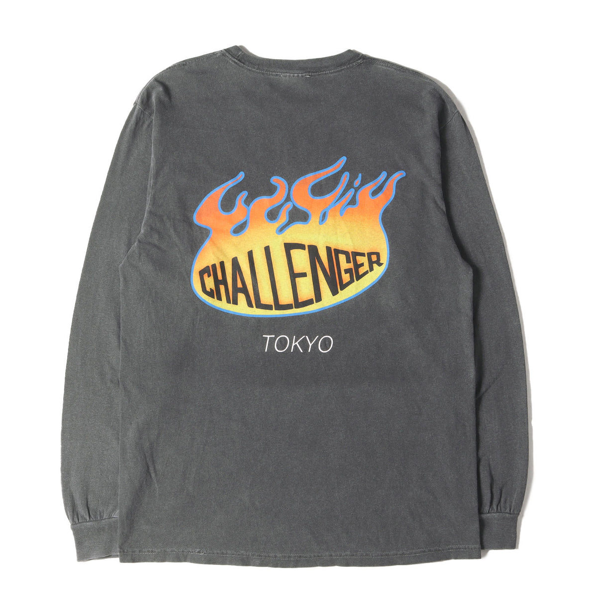 21AW ウォッシュ加工 ファイヤボール ロングスリーブ Tシャツ(L/S FIREBALL TEE)