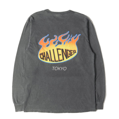 21AW ウォッシュ加工 ファイヤボール ロングスリーブ Tシャツ(L/S FIREBALL TEE)