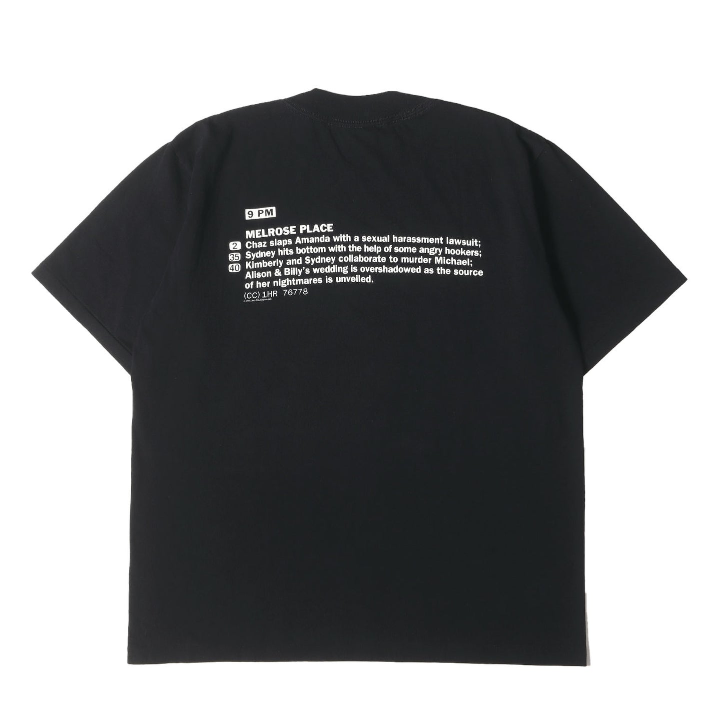 90s ドラマ Melrose Place Tシャツ(All Sportsボディ / USA製)