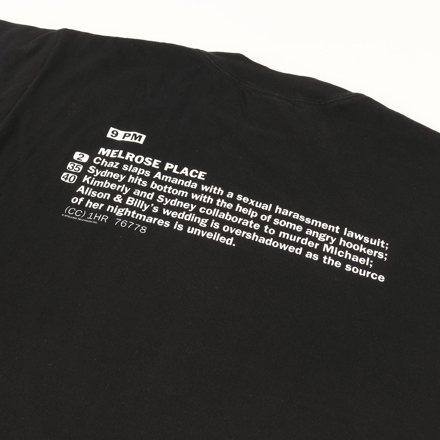 90s ドラマ Melrose Place Tシャツ(All Sportsボディ / USA製)