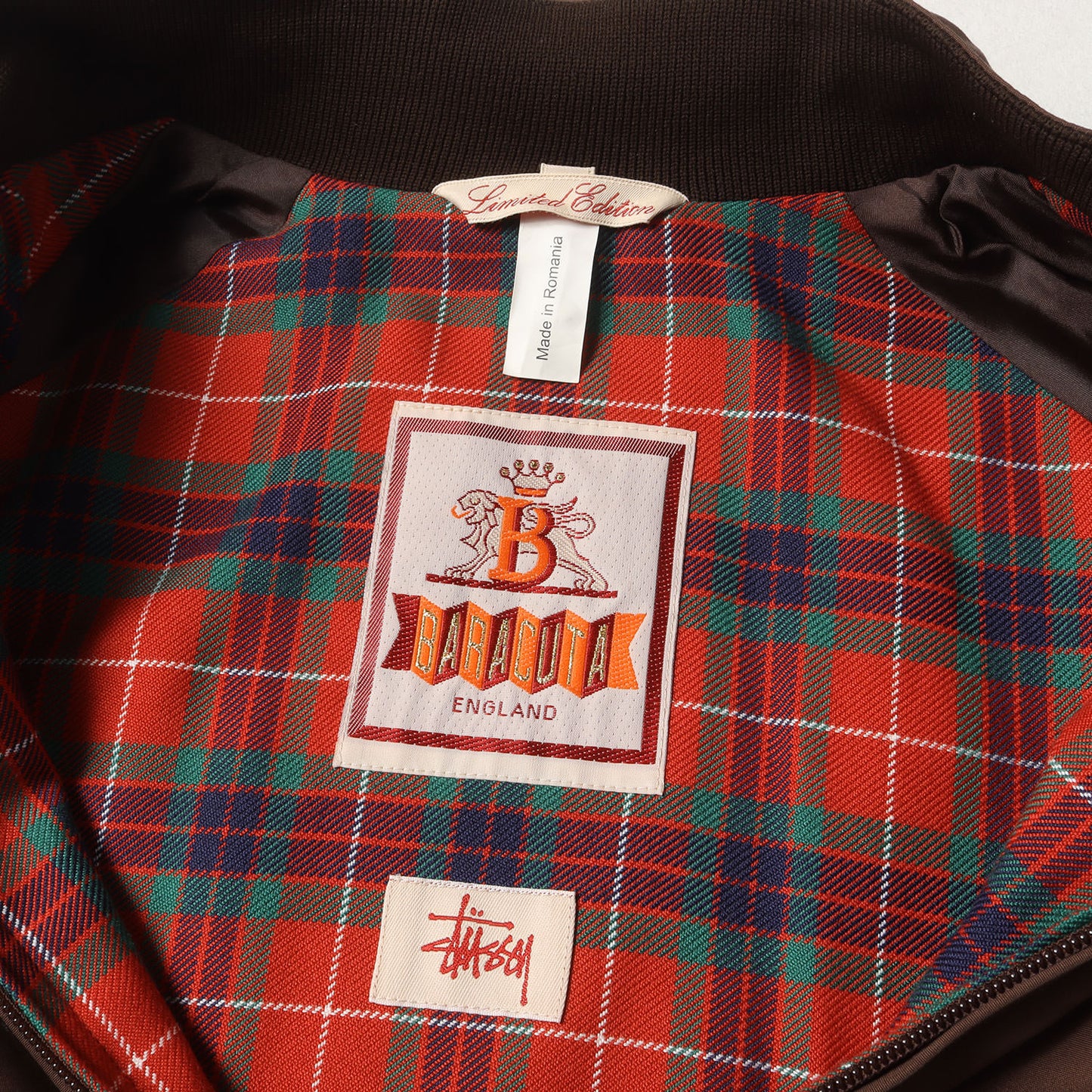 ×BARACUTA G9 裏地チェック ハリントンジャケット