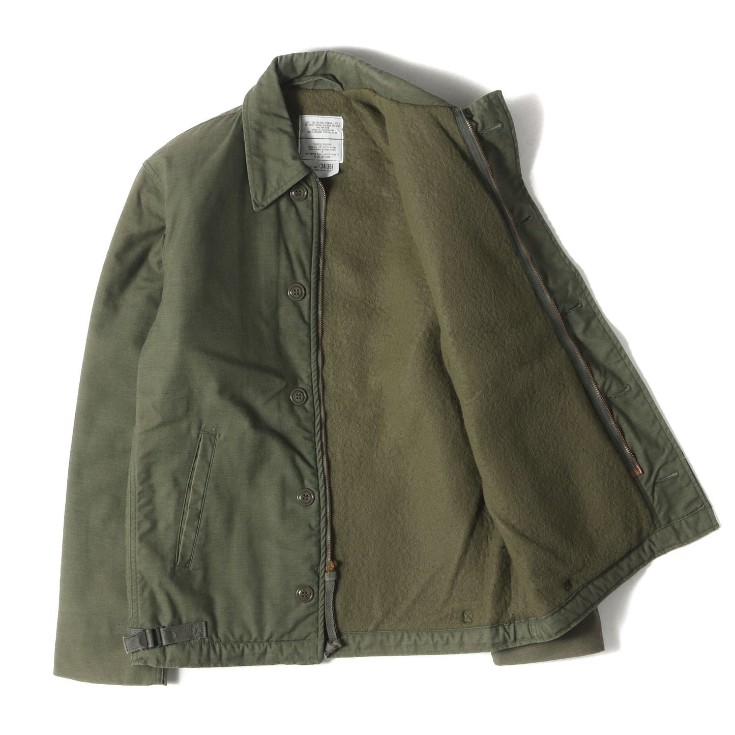 80s 米軍実物 U.S.NAVY A-2 デッキジャケット