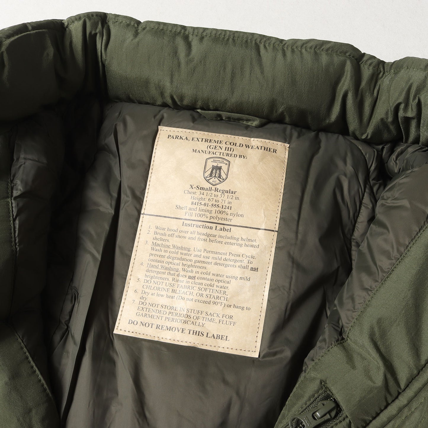 BAF社 民間モデル U.S.M.C. ECWCS GEN3 LEVEL 7 プリマロフト ジャケット