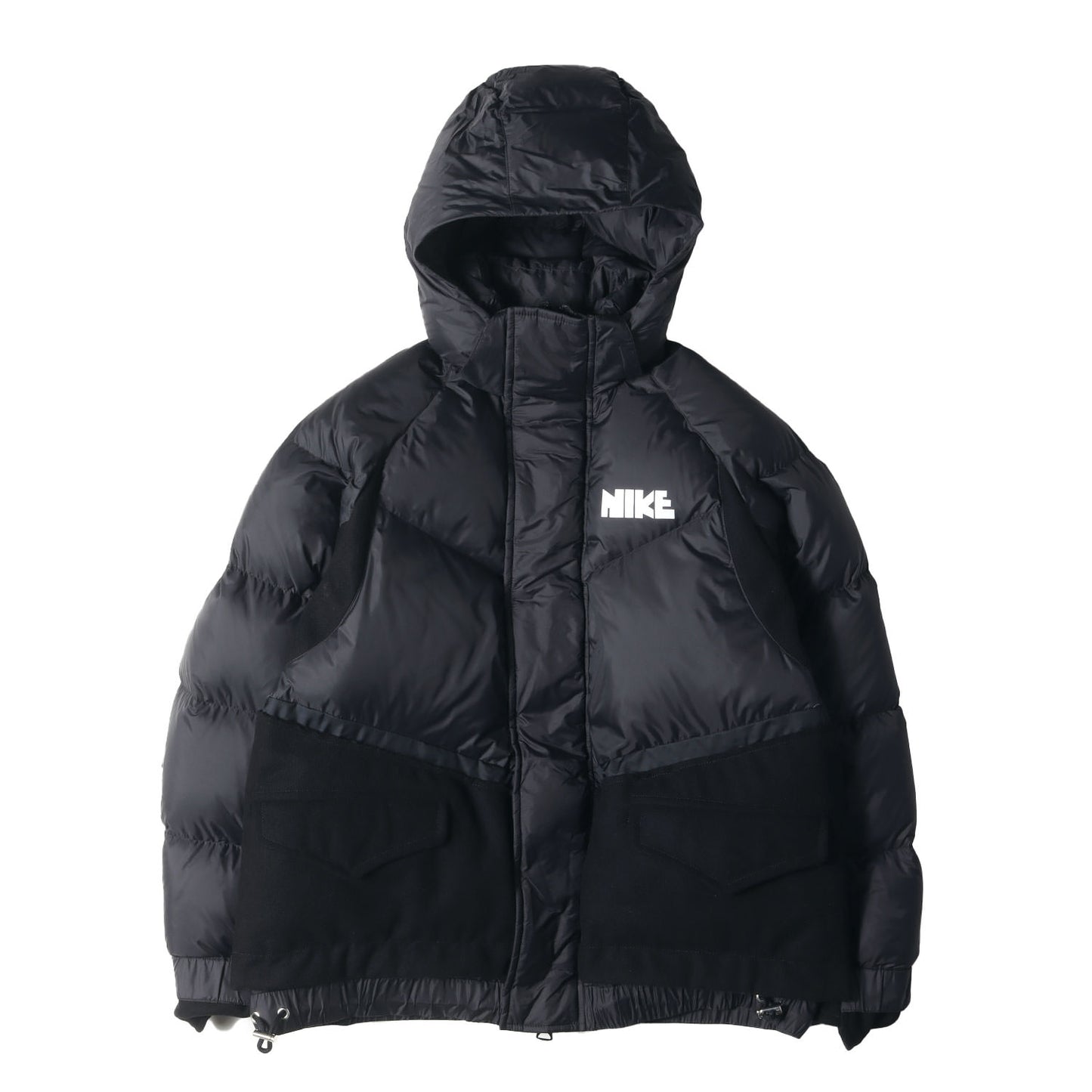 ×NIKE メルトンウールコンビ ゴツナイキロゴ ダウンジャケット