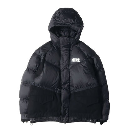×NIKE メルトンウールコンビ ゴツナイキロゴ ダウンジャケット