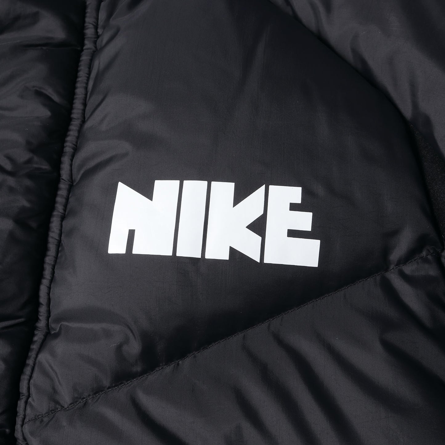 ×NIKE メルトンウールコンビ ゴツナイキロゴ ダウンジャケット