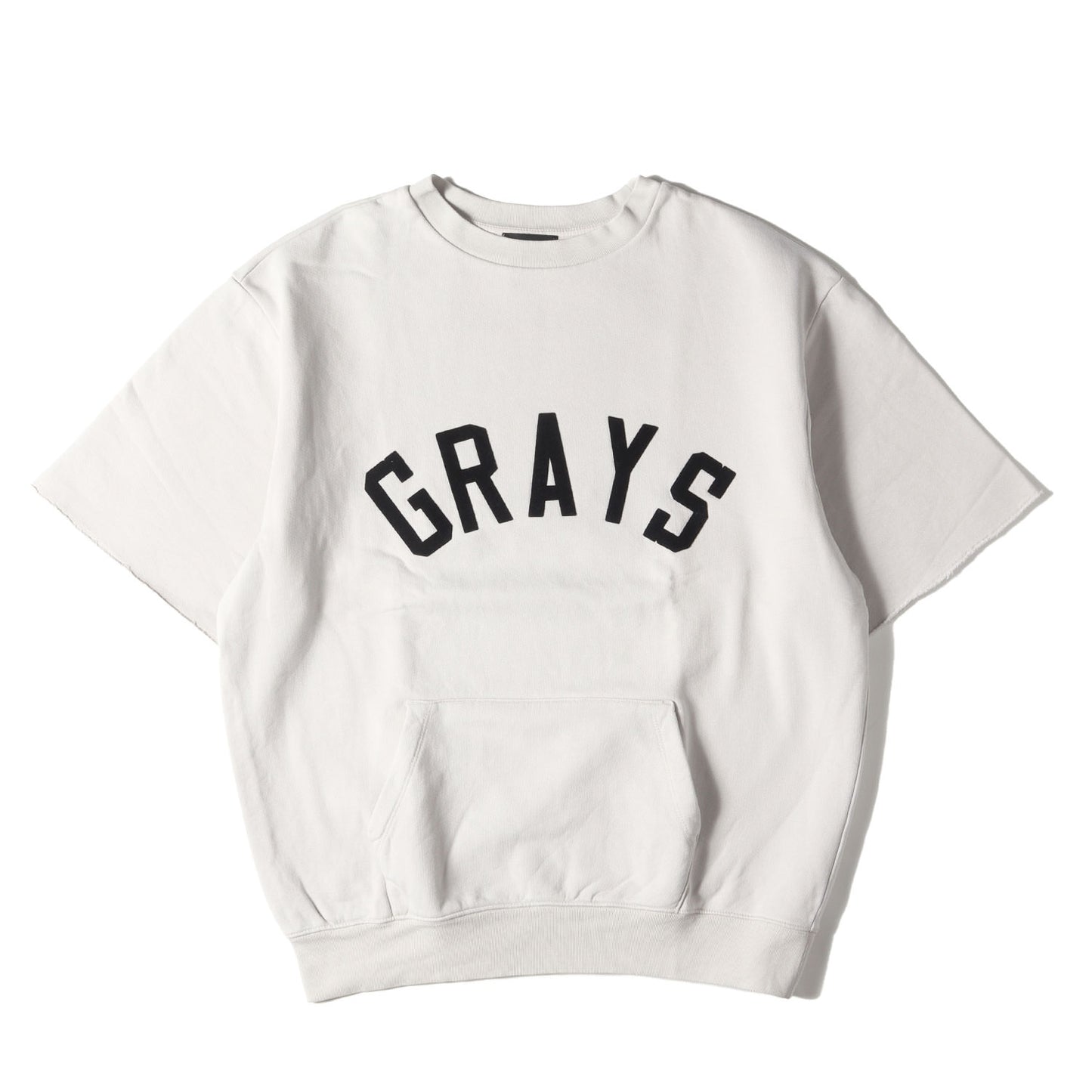 20AW オーバーサイズ カットオフ 半袖 スウェット(Grays 3/4 Sleeve Sweatshirt)