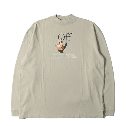 21AW 絵画グラフィック オーバーサイズ ロングスリーブ Tシャツ(CARAV HAND OVER MOCKNECK)