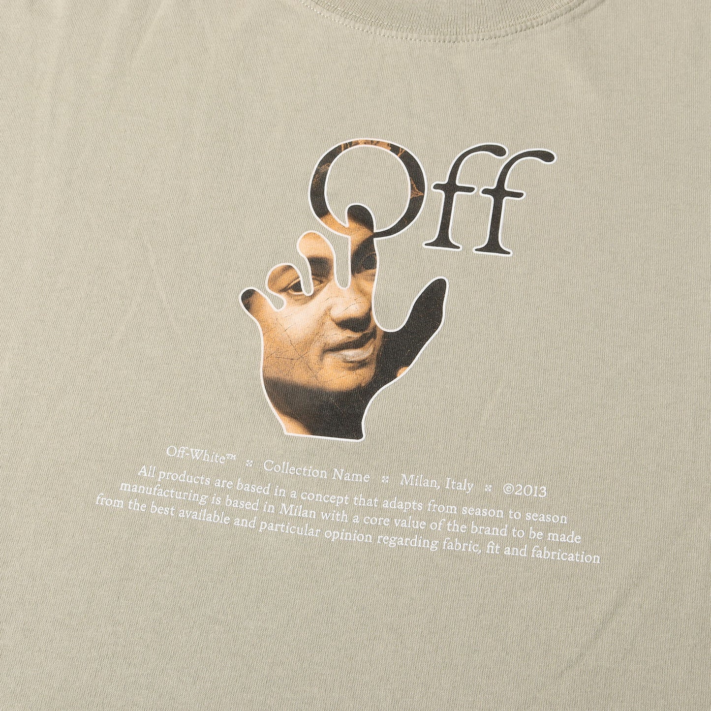 21AW 絵画グラフィック オーバーサイズ ロングスリーブ Tシャツ(CARAV HAND OVER MOCKNECK)