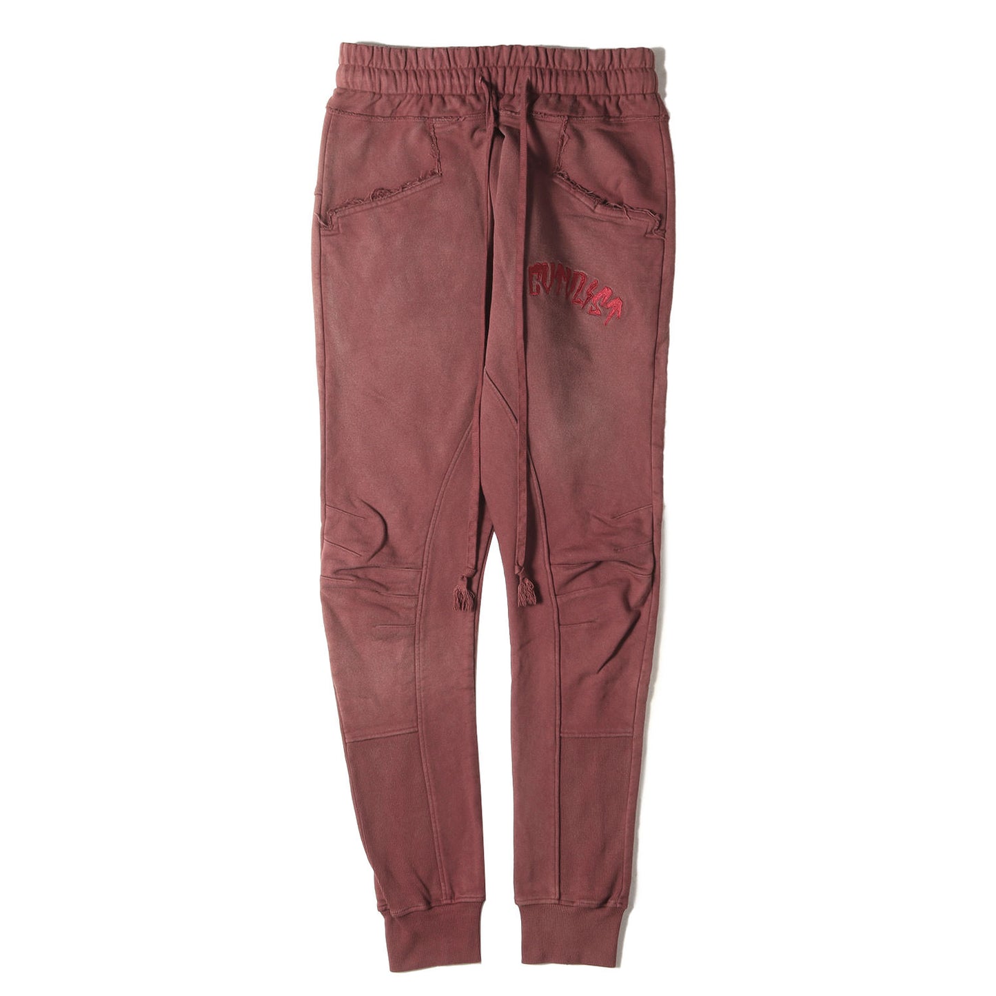 22AW フェード加工 サルエル スウェット パンツ