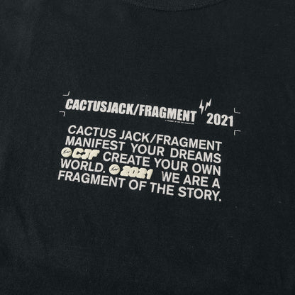 21SS ×fragment design グラフィック オーバーサイズ ロングスリーブ Tシャツ