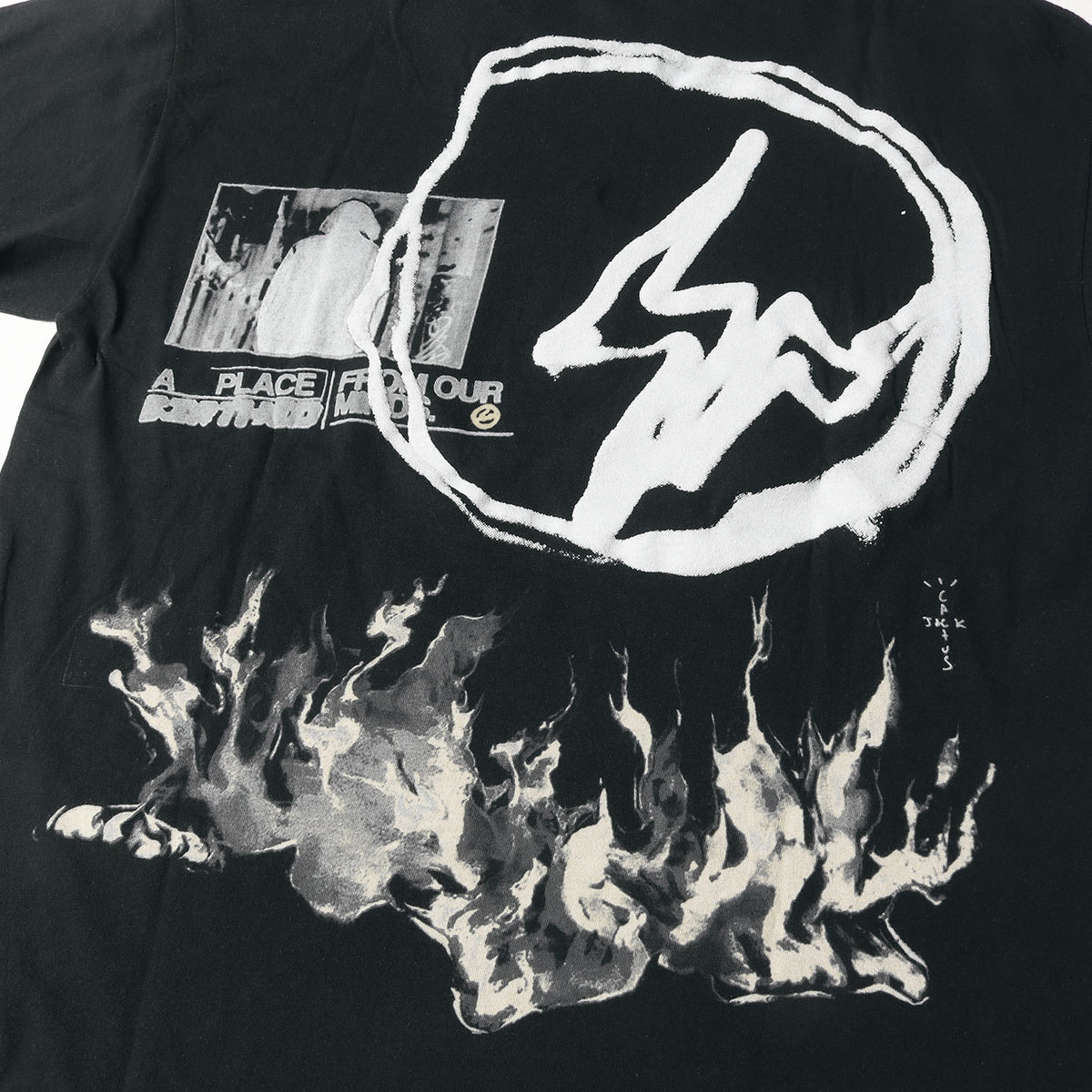 21SS ×fragment design グラフィック オーバーサイズ ロングスリーブ Tシャツ