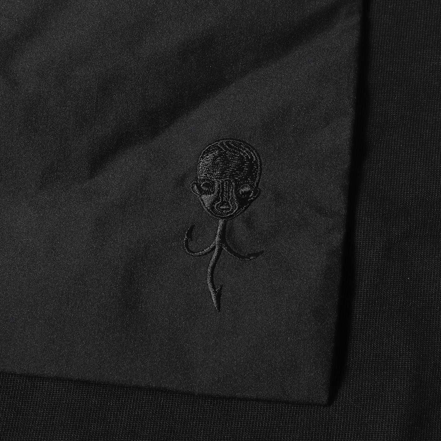 24SS D-VEC ×ALOMOSTBLACK ナイロンポケット付き オーバーサイズ Tシャツ(OVERSIZED ZIP POCKET SHORT T-SHIRT / HIGH TWIST COTTON S.R.G.)