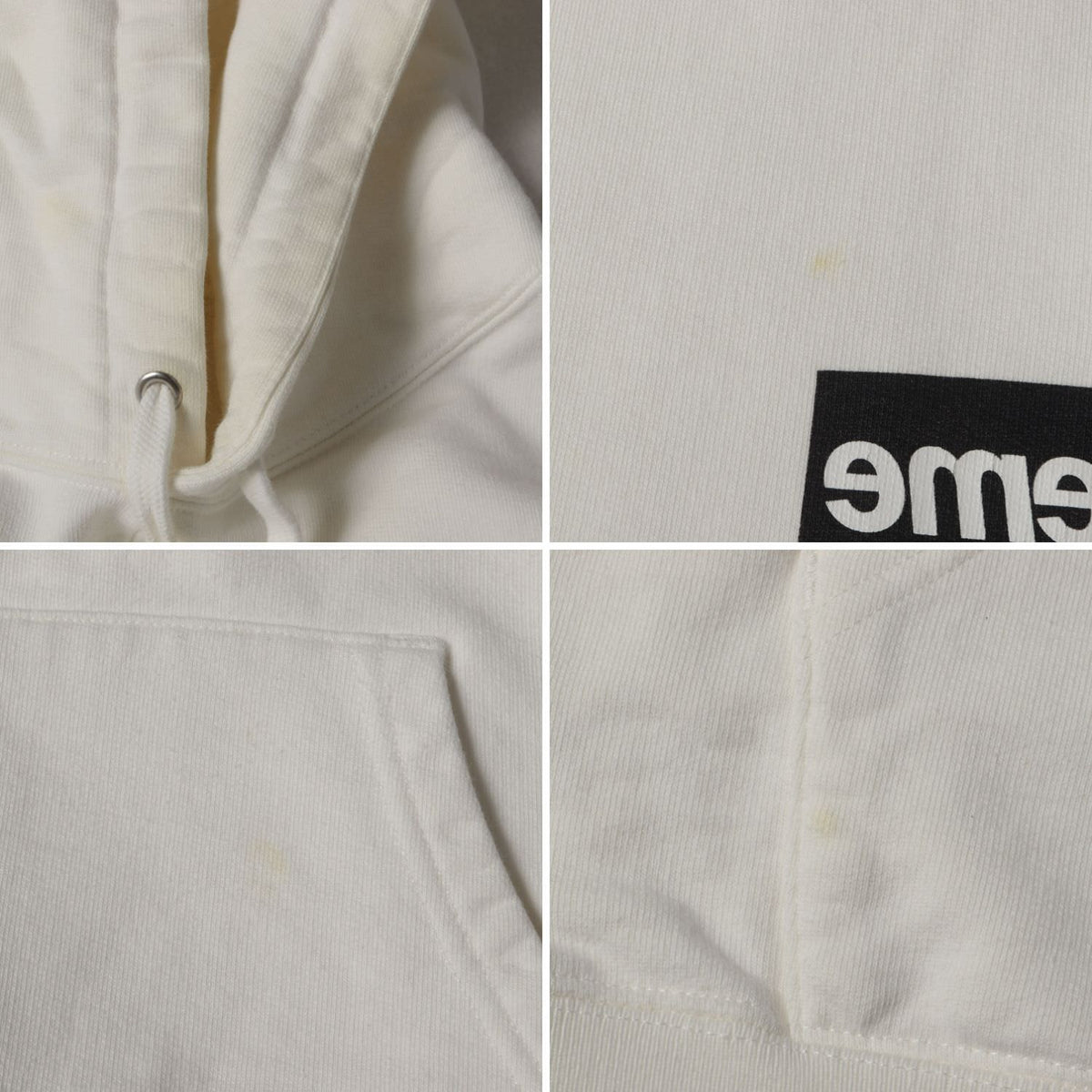 ×COMME des GARCONS SHIRT スプリット BOXロゴ スウェットパーカー(Split Box Logo Hooded Sweatshirt)