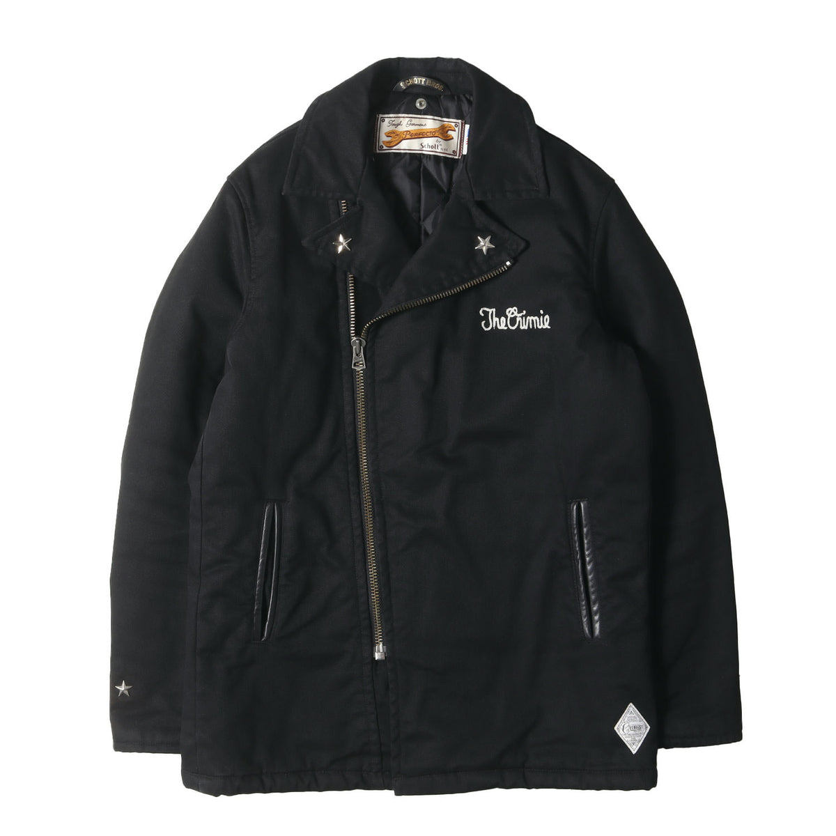 ×Schott ワンスター T/Cツイル Pコートコート