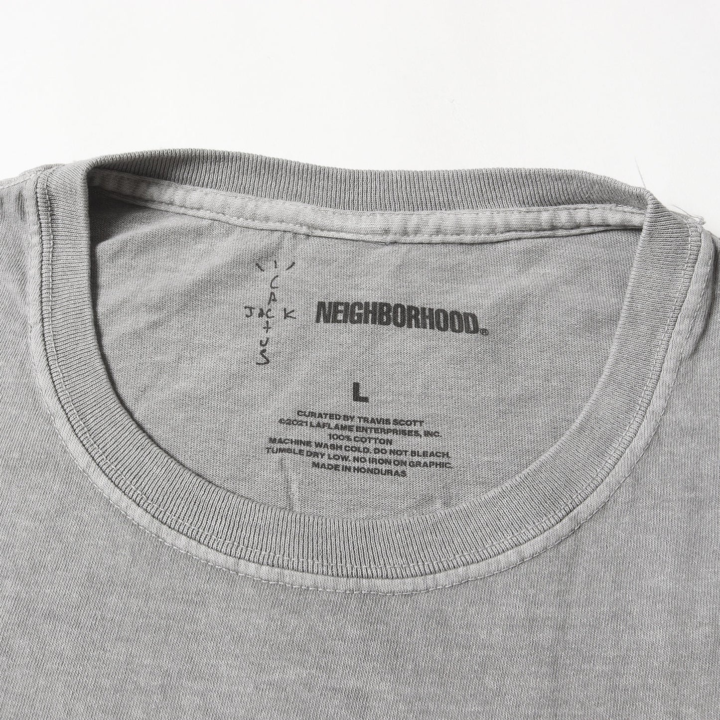 21SS ×Travis Scott / Cactus Jack 発泡プリント グラフィック Tシャツ