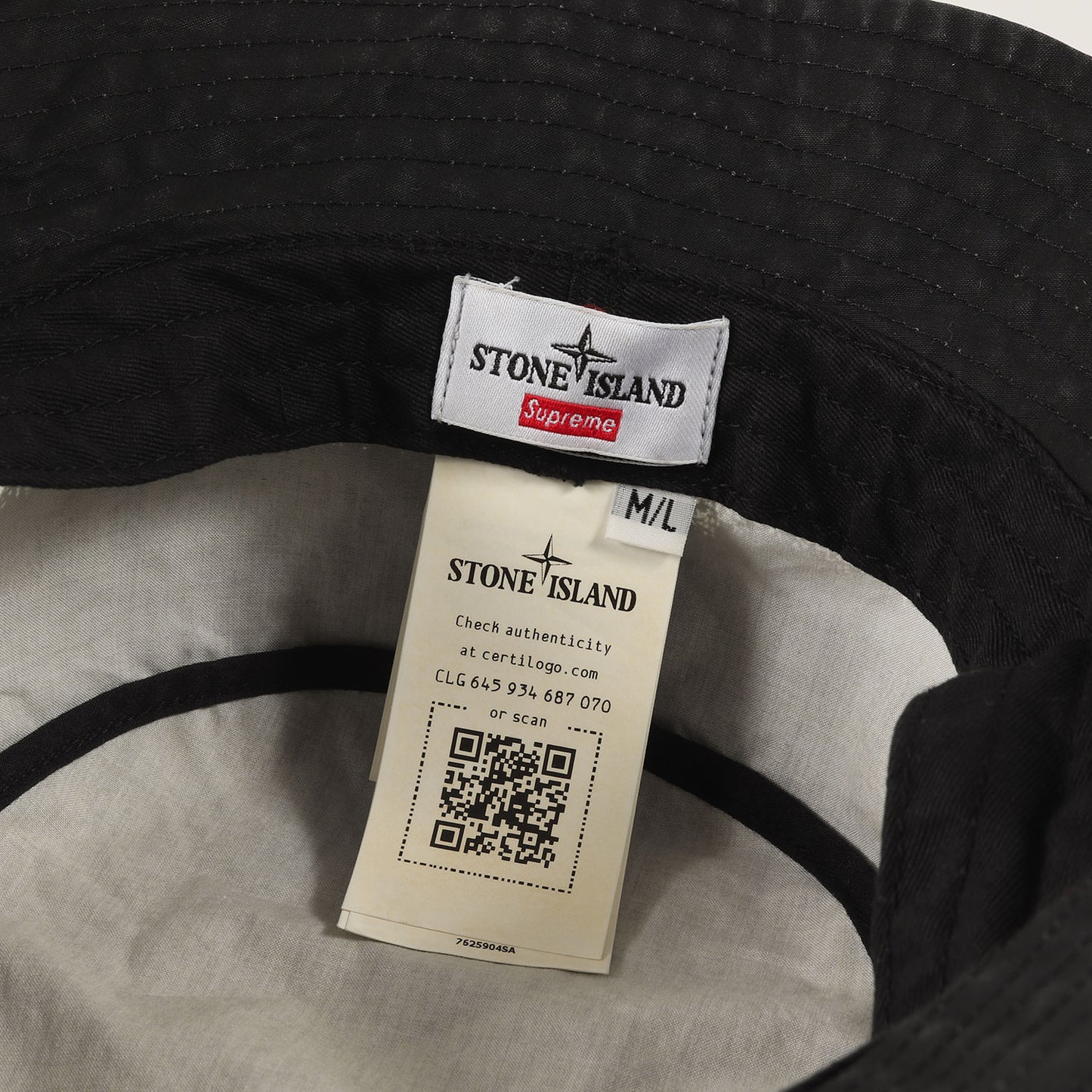 22SS ×STONE ISLAND スプレープリント クラッシャーハット(Stripe Crusher)