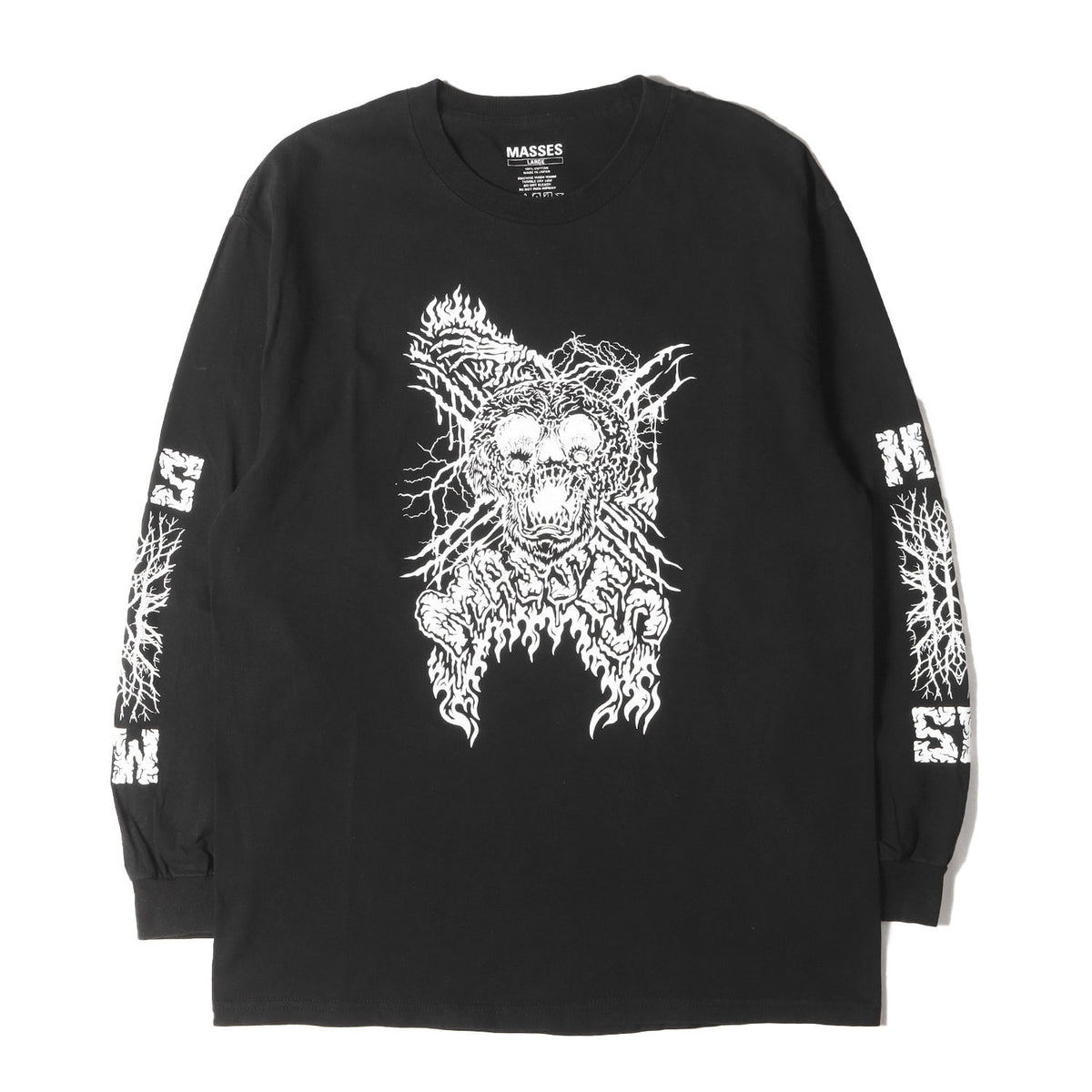 スカル グラフィック ロングスリーブ Tシャツ(T-SHIRTS L/S SCREAM)
