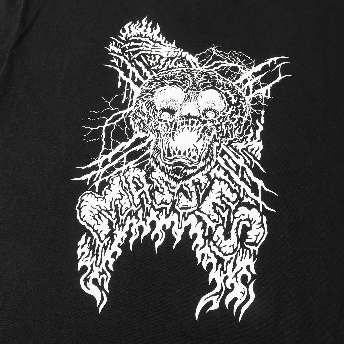 スカル グラフィック ロングスリーブ Tシャツ(T-SHIRTS L/S SCREAM)